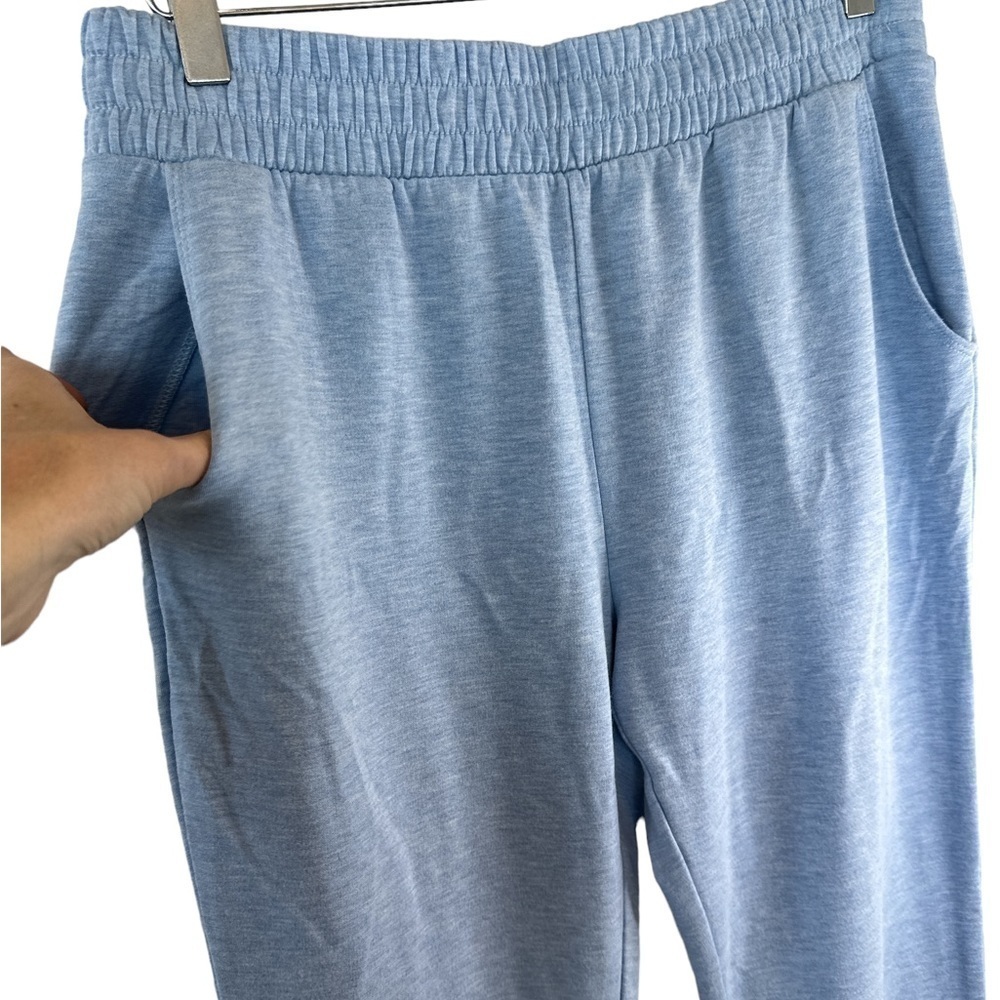 J. Crew Pull On Cloud Fleece Blue Joggers - Picture 5 of 9